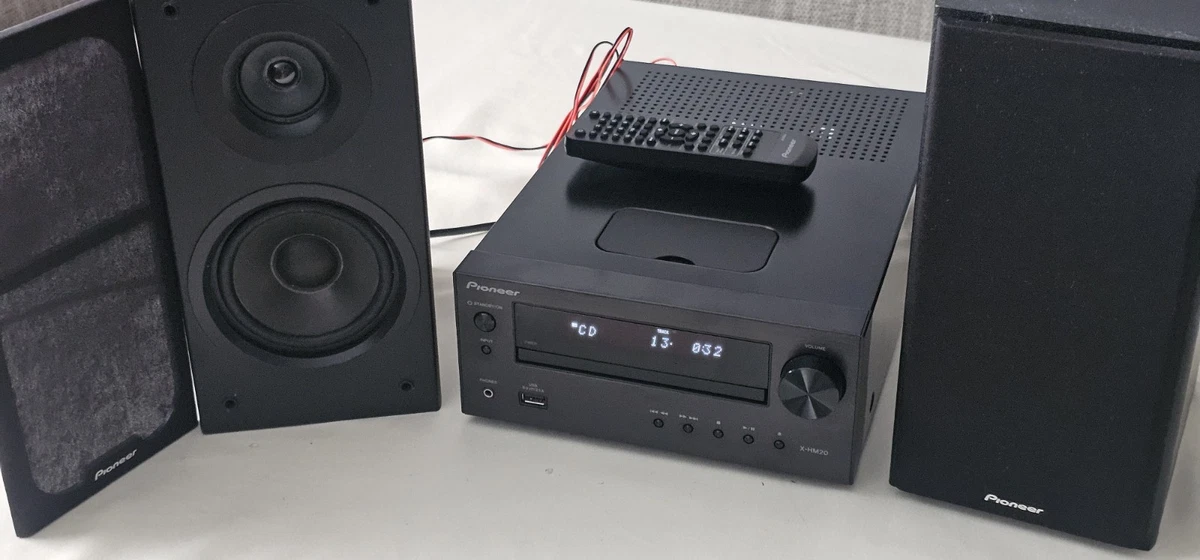Pioneer X-HM20-K Micro HiFi System CD FM USB AUX mit Fernbedienung , für Bastler