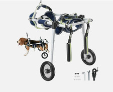 VEVOR 2 Wheels Pet Wheelchair for Back Legs Dog Wheelchair/Cart Adjustable S