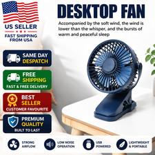 6 USB Desk Clip On Fan Small Air Circulator P...