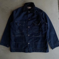 Vintage Big Mac Jacket Mens XL Blue Denim Lined Workwear Blanket Lined 70s/80s