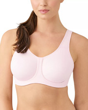 NEW 78 WACOAL 855170 SIMONE SEAMLESS UNDERWIRE SPORTS BRA CRADLE PINK SZ 34DDD