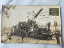 fotokarte captured by 4th army zug train geschutz kriegsbeute