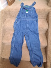 Liberty Denim Overalls Men's 32x30 Blue Bib Carpenter Workwear Utility Pockets