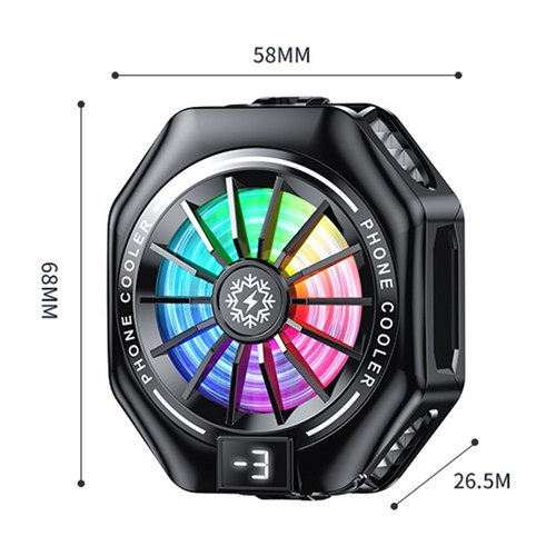 Wydajna przenośna chłodnica telefonu ze światłami RGB dla optymalnej wydajności