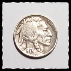 1937-D  3-Leg BUFFALO NICKEL Indian Head RARE Very Difficult VF  #22D53