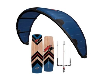 F2 Kite Set 12 qm Set Komp. Kite Click in Handle Kiteboard Wassersport *besch.VP