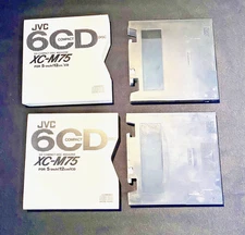 Lot OF 2 JVC XCM70 CD Magazines w Sleeves also fits Kenwood CDM-600  Very Good