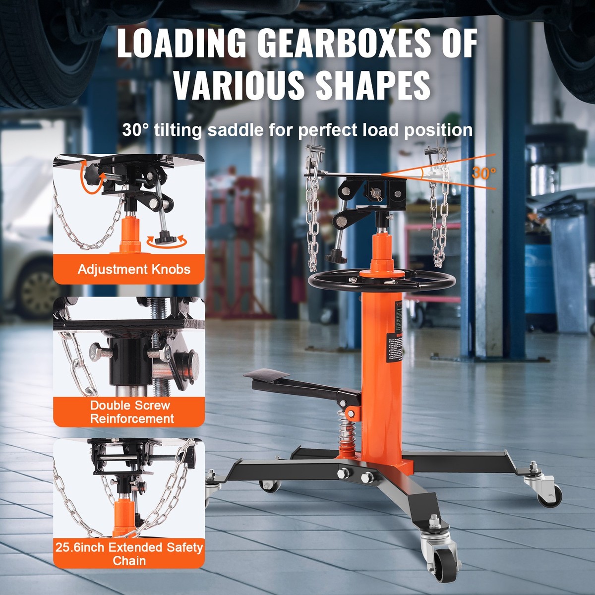 Trans Foot Trans Jack - 1322 Lb Capacity, 2-Stage Hydraulic, Foot Pedal, 360 ...