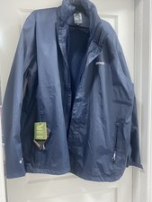 REGATTA HYDRAFORT NAVY waterproof, windproof JACKET with hood.