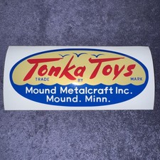TONKA 1950  s  VERY LARGE  8  x3.5 INCH DECAL STICKER FOR CUSTOM