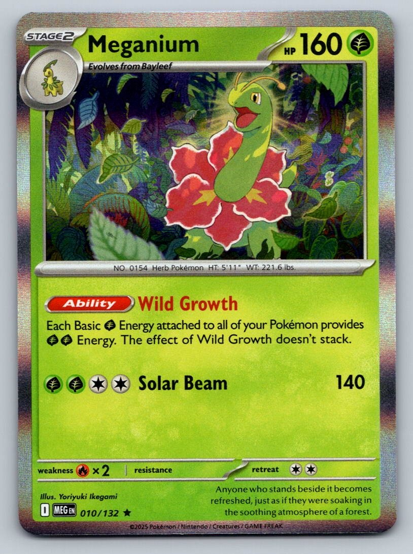 Meganium Rare ME01: Mega Evolution 010/132 NM