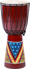 20Cm Alto X 10-12Cm (Superficie Di Gioco) Bambini Djembe Drum Drum Bongo Dipinto