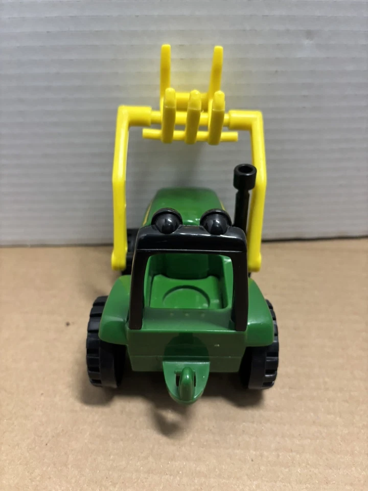 John Deere Learning Curve Green Tractor with Hay Fork Loader - Image 3 of 4