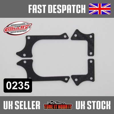 TEAM CORALLY CARBON FINISH KYDEX FRONT LOWER ARM TRIMS KRONOS