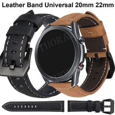 Leder Armband für Samsung Galaxy Watch FE 7 6 5 Pro 4 3 Classic Active 2 40/44mm