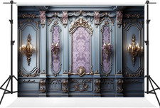 10 6.5Ft European Style Retro Castle Wall Decoration Backdrop Photography Indoor
