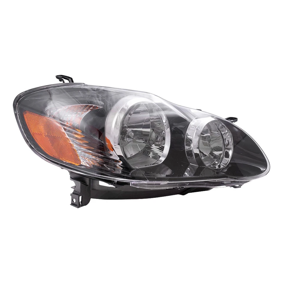 Fits 2005-2008 Corolla Headlight w/ Smoked Bezel North American Built Set Foto 3 de 4