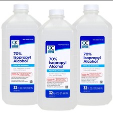 Quality Choice 70 Isopropyl Alcohol First Aid Antiseptic, 32 FL OZ - 3 Pack