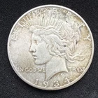1934-S Peace Silver Dollar $1 S Mint Mark 90% Silver Business Strike KM#150