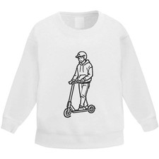 'Electric Kick Scooter' Kid's Sweatshirt / Sweater / Jumper (KW046031)