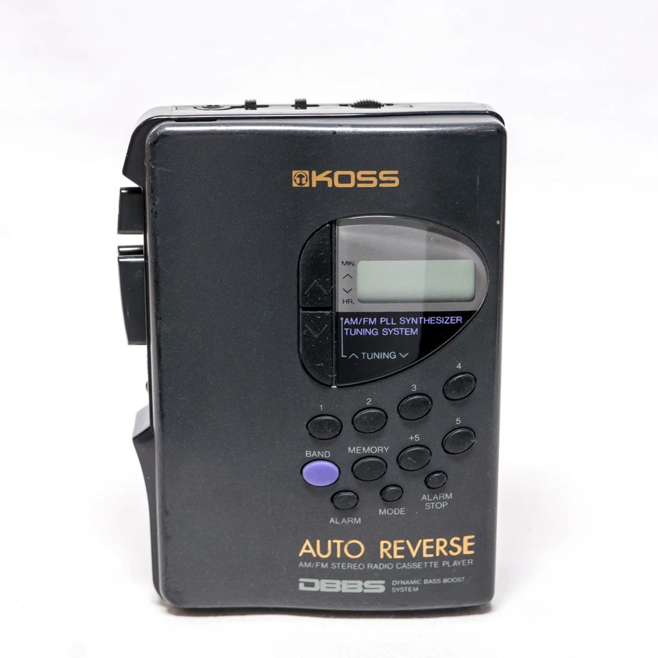 ⭐ Кассетный плеер Koss FM/AM Walkman PP105 с наушниками - обслуживаемый ~ РАБОЧИЙ ⭐ - Изображение 4 из 4