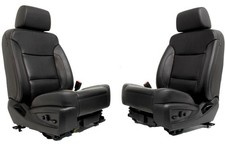 2014-2019 Sierra Chevy Silverado Front Seats Ltz Black Leather Heated Cooled 2014-2019 Sierra Chevy Silverado Front Seats Ltz Black Leather Heated Cooled