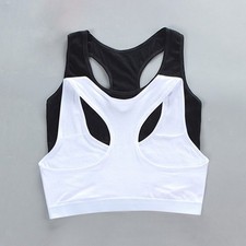 Cotton Bra Training Bra Sports bra Underwear for Teenage 8-16 Years Girls' Vest