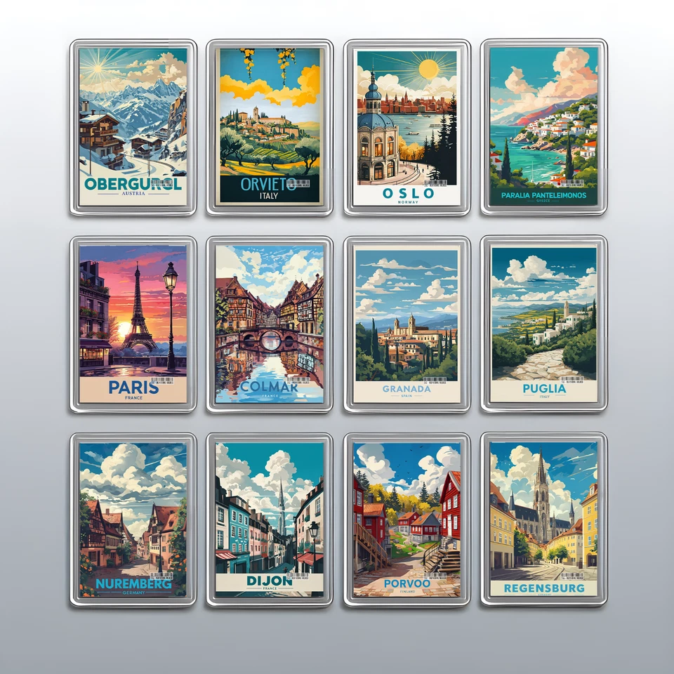 2517-OSS MANCHESTER STUDIO Acrylic Travel City Holiday Fridge Magnet –Souvenir Gift Refrigerator Decoration