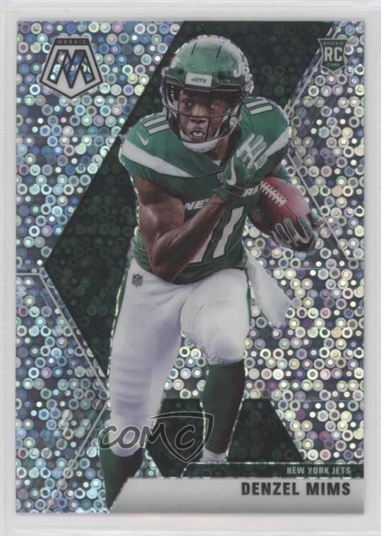 2020 Panini Mosaic Rookies No Huddle Silver Prizm Denzel Mims #225 10nl