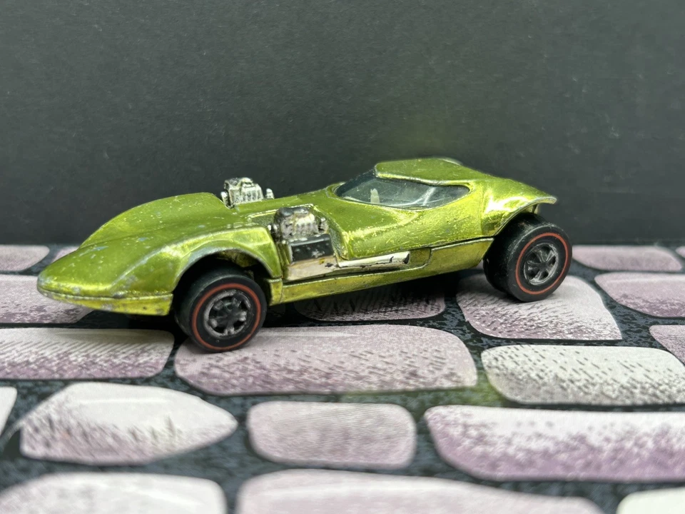 De colección Hot Wheels Redline Twin Mill Spectraflame Luz Verde Lima EE. UU. 1969 Foto 4 de 4