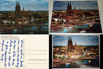 Ansichtskarte Köln Kölner Dom Cologne Cathedral 1970 Silber-Effekt
