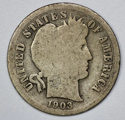 1903-S Barber 10c Silver Dime