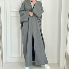 Open Abaya Kimono Elegant Long Muslim Dress Turkey Abayas for Women Dubai
