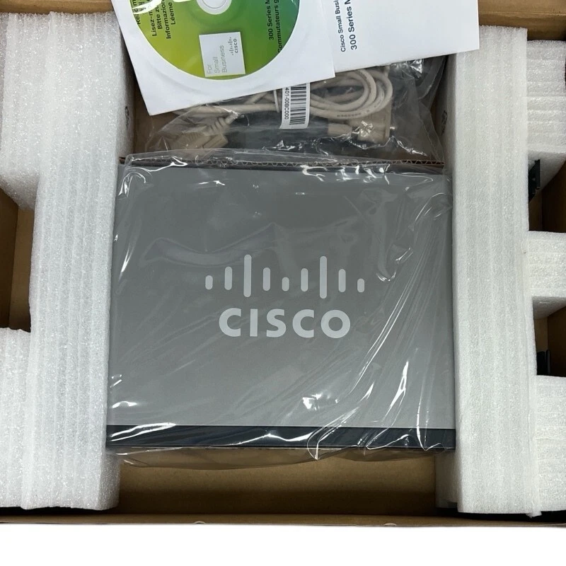 New 8 Port 10/100 RJ45 Cisco SF300-08 300 Series Layer 3 Managed Network Switch - Image 3 of 4