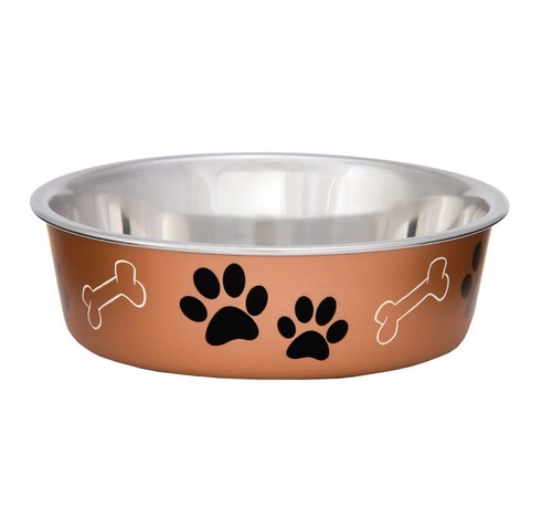 Stainless Steel Dog Dish Fun Print Feeding Bowls Non Slip Rubber Base - Picture 6 of 132