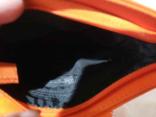 Evan Picone orange Umhängetasche Schultertasche im Segeltuchstil - Bild 5 von 5