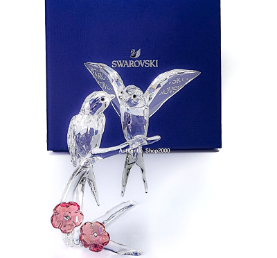 New 100% SWAROVSKI Crystal Feathered Beauties Swallows
