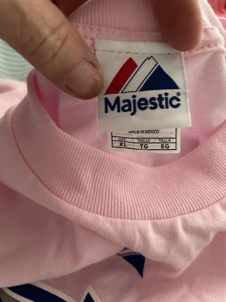 Lehigh Valley Iron Pigs MILB Majestic Manga Corta Rosa Talla XL Carm #33 Foto 4 de 4