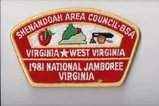 BSA Shenandoah Area Council, Virginia, 1981 National Jamboree JSP, OLD, MINT!