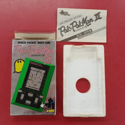 Epoch Pak Pak man 2 LCD game Pocket Digit-com game in BOX 1981 