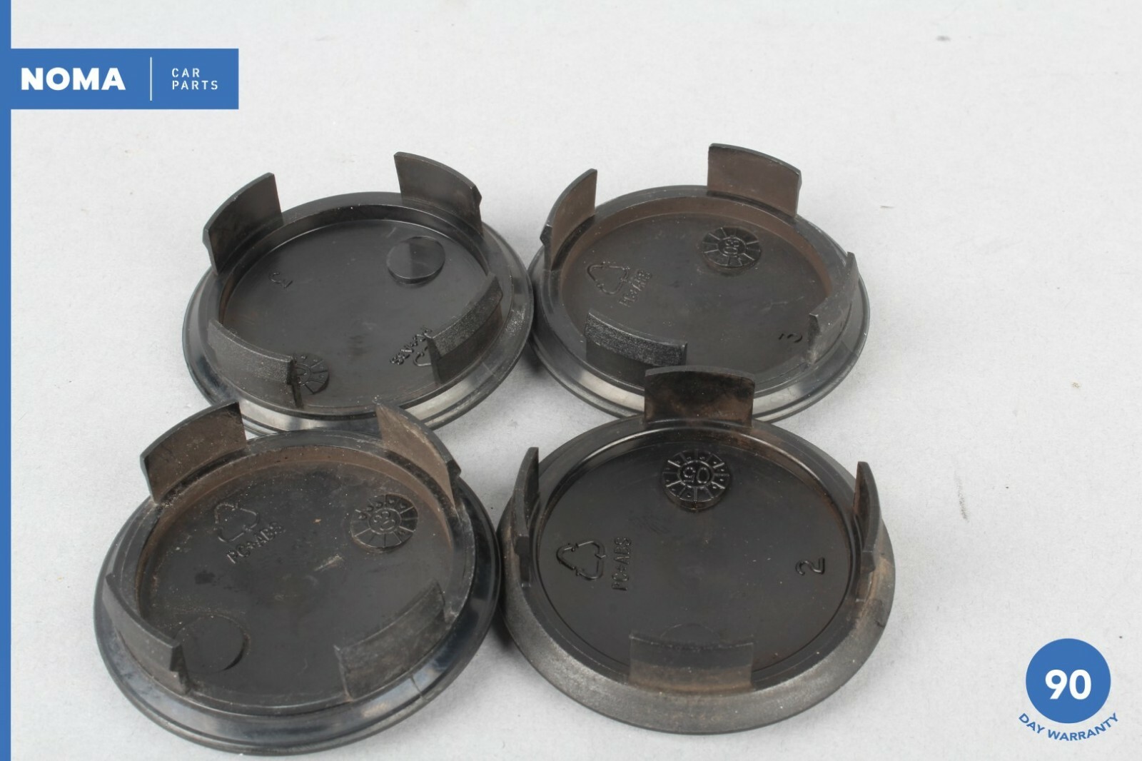 0407 Jaguar XJ8 XJR VDP X350 Center Wheel Hub Cap Rim Cover Set of 2