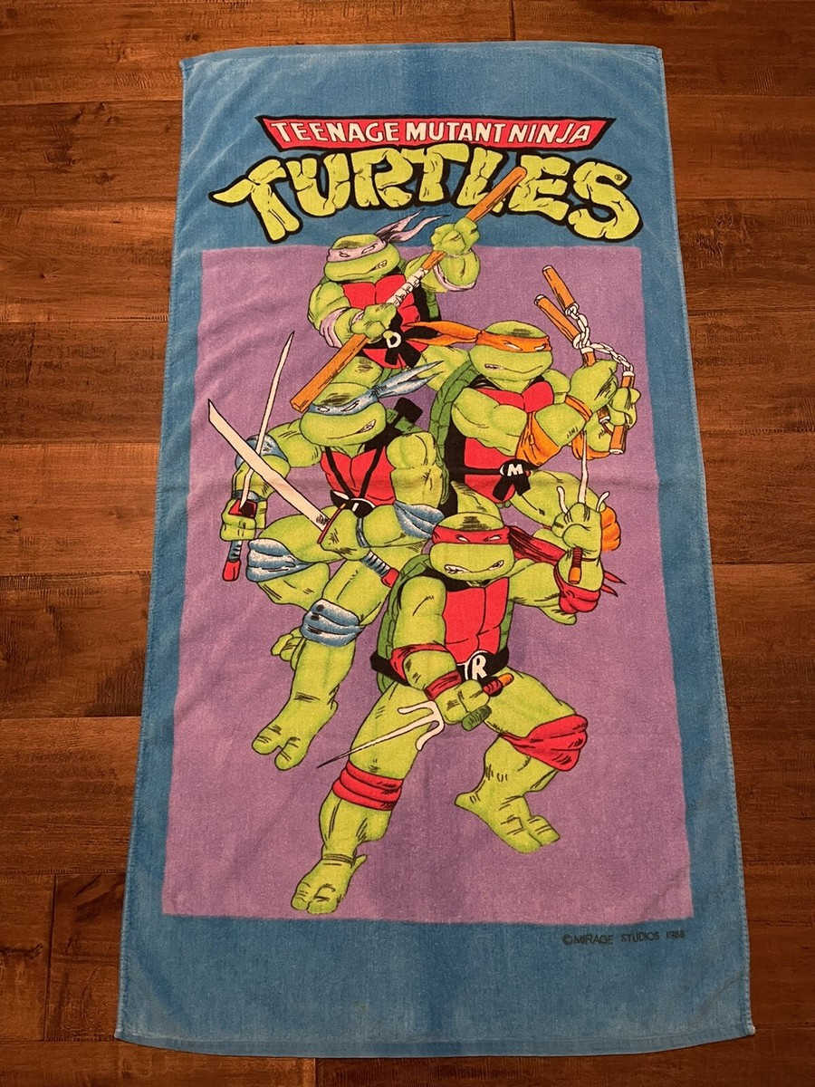 Vintage 1988 Teenage Mutant Ninja Turtles TMNT Jay Franco Beach