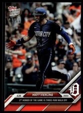 2024 Topps Now 236 Matt Vierling Detroit Tigers 2 HR Game Walk-Off Red 01/10