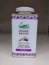 Snake Brand Prickly Heat French Lavender Cooling Powder travelling size 140 grms