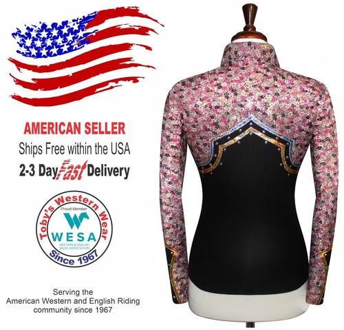 Toby's Western Showmanship Horsemanship Pleasure Show Jacket Shirt Rodeo Queen - Picture 3 of 4
