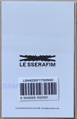 LE SSERAFIM 2023 S/S POP-UP STORE MD EVENT PHOTOCARD PHOTO CARD