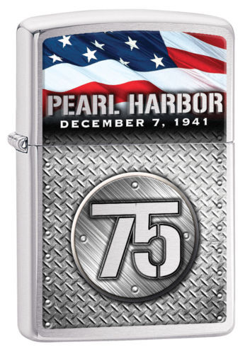 Zippo Windproof Pearl Harbor 75th Anniversary Lighter, 29176, New