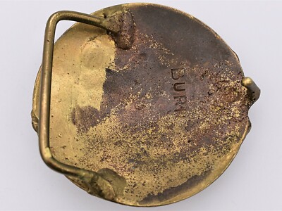 Stephen Burr handmade solid brass MCM 70’s modern artist vintage belt buckle Stephen Burr Flowers Handmade Solid Brass MCM 70s Modern  main image 3