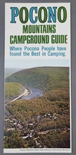 1970s Pocono Mountains Campground Guide Stroudsburg PA Vintage Travel Brochure