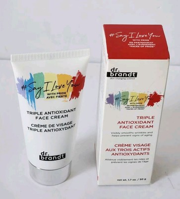 Dr Brandt Triple Antioxidant Face Cream 1.7oz Tube Smooth Hydrate Soothe Skin